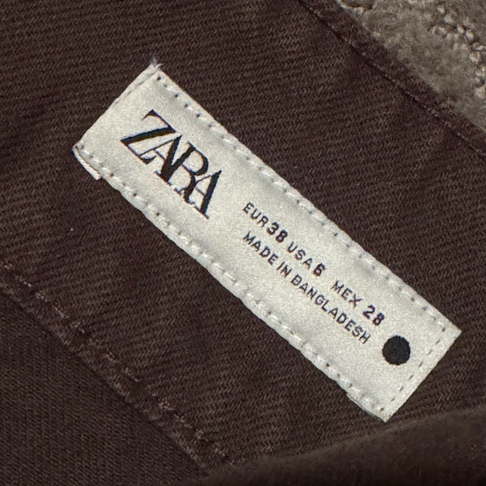 Zara Women's Dark Brown Flare Jeans - Picture 5 of 5